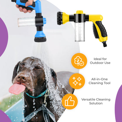 Hose Sprayer Nozzle for Pet Bath and Adjustable 3 Mode Cleaning! -  Free Shower Adapter Included